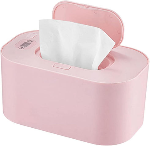 Hilitand Portable Baby Wipes Warmer - Large Capacity, Pink