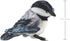 Folkmanis Mini Chickadee Finger Puppet | White, Black, Gray