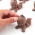 Pack of 24 Kewpie Babies - Brown Babies for Baby Shower Favors, Cake Decorations, 2-1/2" L x 2-1/4" H