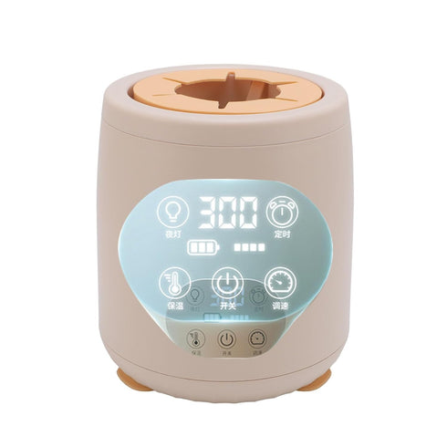 Generic 4 5 3 50 75mm Speeds Timers Automatic Mixing Electric Baby Bottle Warmer with Night Light, Rechargeable, Low