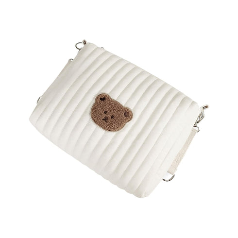 Genrico Packing Packing Diaper Bag Organizer - Bear Design Foldable Pouch | Portable Item Storage Cube with Zipper