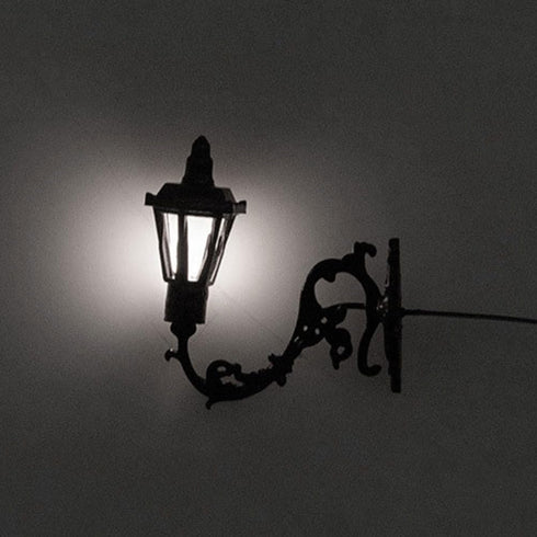 5Pcs 1.10X0.39X1.10In Yardwe Miniature Wall Lamp Model Mini House Wall Lights for DIY Dollhouse Decor Micro Landscape