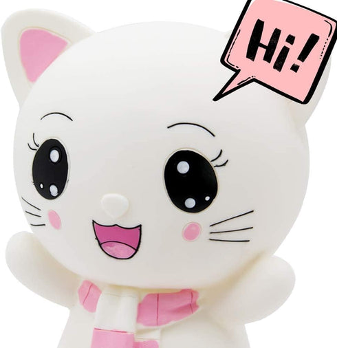 H&W Kitten Money Bank (Pink) - Shatterproof Cat Piggy Bank, First Coin Bank, Best Christmas Birthday Gift for Kids,
