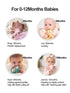Smily Mia Penguin Teethers, Silicone Teething Toys for Babies 0-6 Months, Hand Teether for Infants, Light Purple