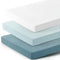 GRSSDER Mini Crib Sheets Fitted, Pack and Play Sheets 3 Pack, Ultra