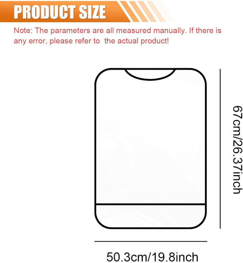 GAOLAOSY 2PCS Car Kick Mats Back Seat Protector for Kids, Universal Anti-Scratch Transparent Auto Seat Back Cover