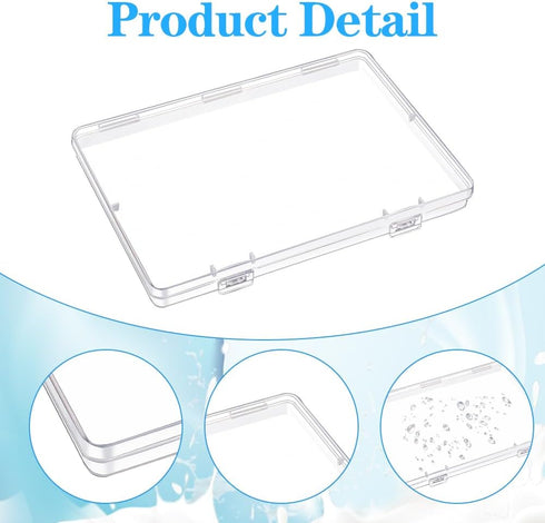 GRETJOB 18 7.48 5.11 0.67 Pcs Clear Flat Breast Milk Freezer Storage Organizer, Space Saving Breastmilk Freezer Tray