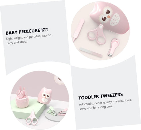 Set Kisangel Baby Nail Clipper Kit for Newborns Safe Infant Nail Clippers and Tweezers Ergonomic Design Comfortable