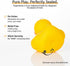 3.4 Inch 2 Swimming Pcs Kalafona Rubber Bathtub Duck/Duckie Waterproof No 'Bebe' No Hole Funny Bath Pool Toy Without
