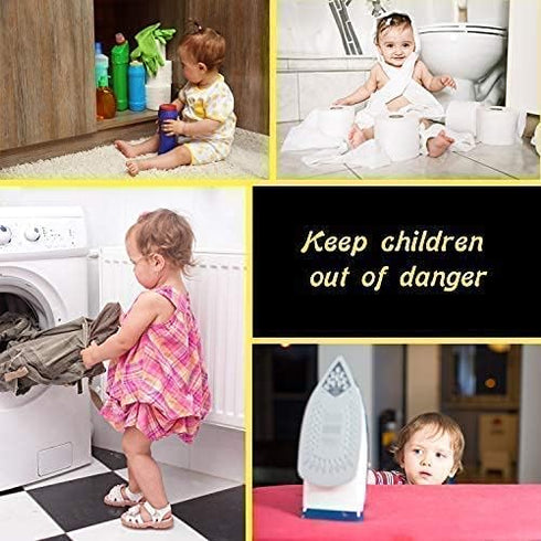 Door Knob Safety Cover for Kids - 5 Pack Baby Proof Door Knob Covers for Child Safety, White