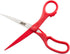 JAM PAPER Multi-Purpose Precision Scissors, 8 Inch, Red with Ergonomic Handle & Stainless Steel Blades