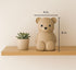 Neutral Silicone Teddy Bear Coin Bank for Kids, Baby, and Toddler. Unbreakable Piggy Bank for Kids -Nursery Decor