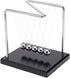 Z-Shape Newton's Cradle Balance Ball, Classic Wood Base, Metal Pendulum Balls Physics Science Ornament