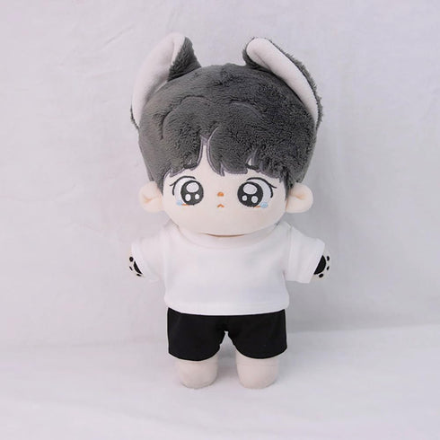 10cm 15cm 20cm (a6, 15cm) niannyyhouse Plush Doll Clothes T-Shirt Multi-Color Bottoming Shirts Stuffed Toy Dress Up
