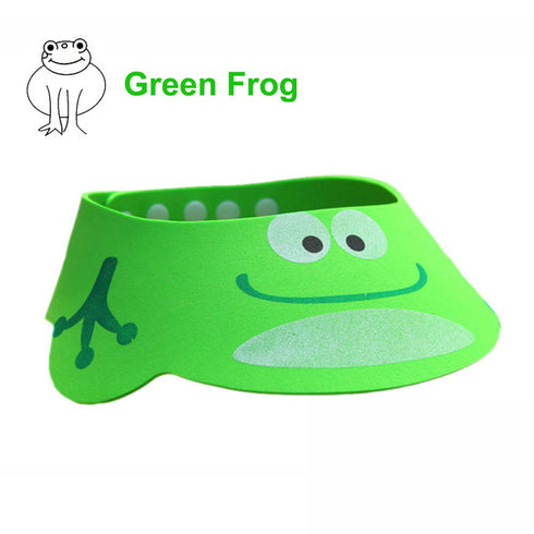 3PCS Baby Shower Bathing Cap | Cartoon Frog Pig Bear Shampoo Hat with Four Gear Adjustments by Rely2016
