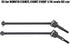 RC Car Drive Shaft, 2 Pcs Metal Front Rear Universal Drive Shaft for HIMOTO E10MTL E10MT (Black)