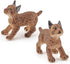 2 Pcs Realistic Lynx Figure, Plastic Lynx Figurine, Simulated Lynx Model for Halloween Christmas Party Favors