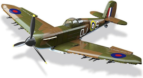General Jim's Spitfire Plane Building Blocks Set - 682 Pieces of Historic Aviation Adventure, Compatible with Major