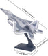 22 Ailejia Diecast F Fighting Falcon Airplane Model Military Plane Pull Back with Lights and Sounds Fighter Jet Toys