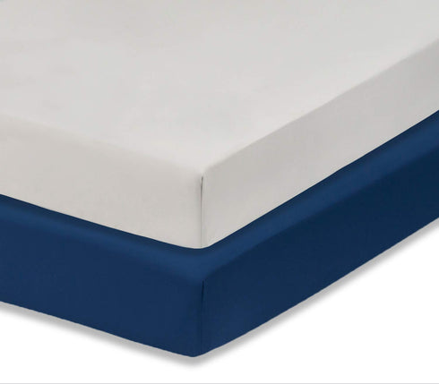 Everyday Kids 2-Pack Fitted Crib Sheets - 100% Soft Breathable Microfiber Baby Sheets for Standard Size Crib Mattress,