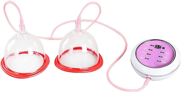 XFIXWSASV Wireless Electric Breast Massager, Vacuum Therapy Machine for Fast Enlargement, Double Cup