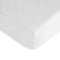 American Baby Company 100% Natural Cotton Fitted Crib Sheet, 52" x 28", White, for Boys and Girls