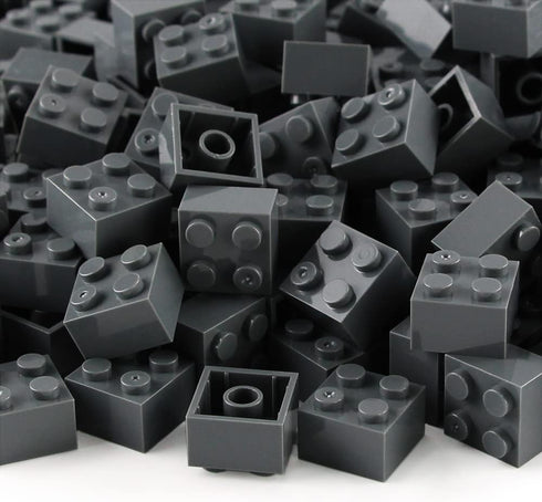 2x2 400 Set 3003 Feleph Bricks Dark Stone Gray Pieces Parts Classic Building Creative Play Blocks Toy Compatible