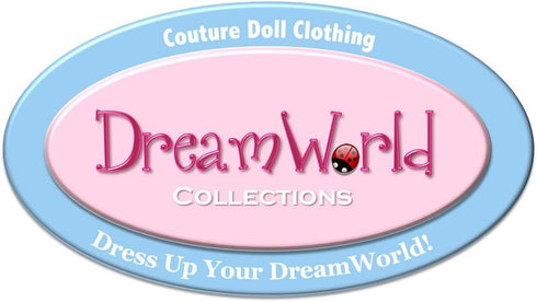DreamWorld Collections Urban Explorer Clothes - Fits 18 Inch Doll, Brown Motorcycle Jacket, Dress & Boots