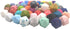 50pcs 14mm Silicone Polyhedron Pearl Beads for Keychain, Mom Necklace Making, DIY Craft Jewelry Accessory