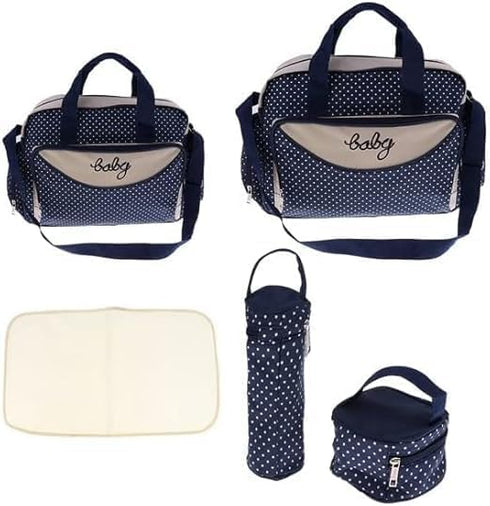 Generic 5PCS Set Diaper Bag Tote - Baby Bags for Mom Bleu