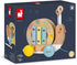Janod Pure Pull Along Snail, Wooden 2-in-1 Musical Toy for Ages 1+