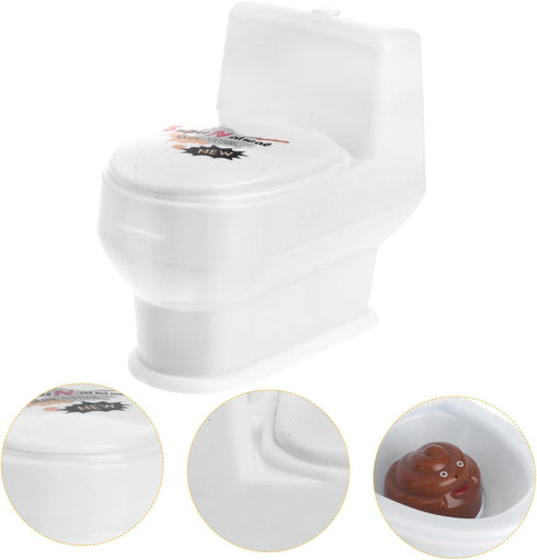 3pcs Mini Closestool Toy - Water Spray Toy for Kids, Novelty Mini Toilet Playset for Dollhouse Decorations