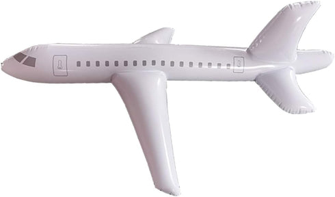 HAO White Large Inflatable Airplane Float, Blow Up Airplane Balloon for Outdoor, Party