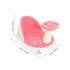 Toyvian Suction Cups Bath Seat Comfortable Non Slip Bath Chair with Quick Drainage System Portable Design for Home