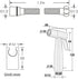 OJJBAVKFQ HandheldSprayer for Toilet Brass Baby Cloth Diaper Sprayer Portable Hand Held ToiletSprayer Head withHose
