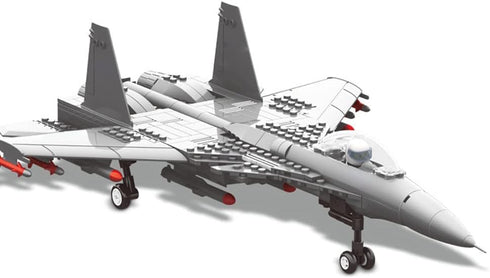 Fighter Bricks Series - 281pcs Building Blocks Set, Airplane Model Building Kits for Educational Fun