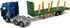 2 1 Playset Timber Transport Truck Log Trailer with Loading Wood Grab Logging Flatbed Truck Toy Carrier Semi Tow Trucks