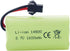 Fytoo 2PCS 3.7V 1600mAh Li-ion Battery with SM-2P Plug & 2PCS USB Charging Cable for 9962 8837 RC Toy Car