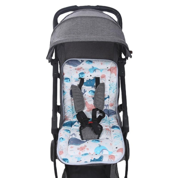 Universal Baby Stroller Seat Liner, Soft Cotton Cushion Insert, Breathable Mat for Pushchair