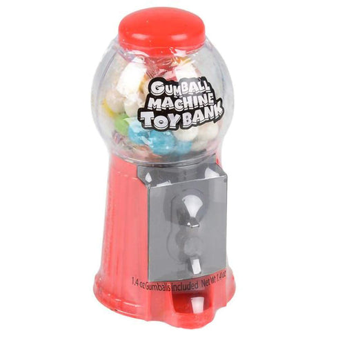 Gumball Machine Bank, Gum Balls Included, 5" (2-Pack)