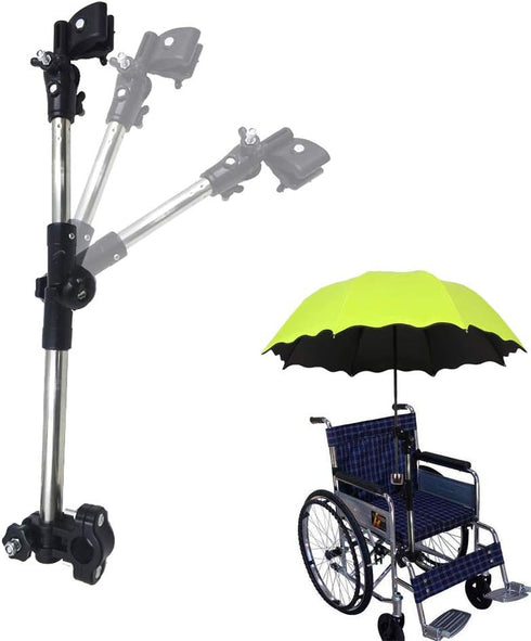 180° Adjustable Umbrella Holder for Stroller, Universal Mount for Baby Stroller, Wheelchair, Walker, Hole Diameter