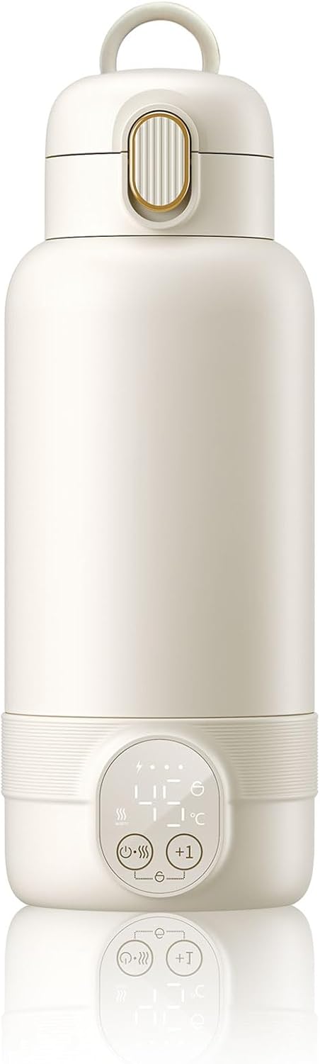 BOKASM Portable Baby Milk Bottle Warmer for Travel,17 Ounces Capacity Baby Milk Warmer,Portable