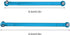 RC Tie Rod, 8PCS Metal Full Car Tie Rod RC Accessories Tie Lever Link Pull Rod for MN86 Series Model Upgrade RC Car Parts(Blue)