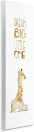Dream Big Little One Giraffe Wall Art Plaque