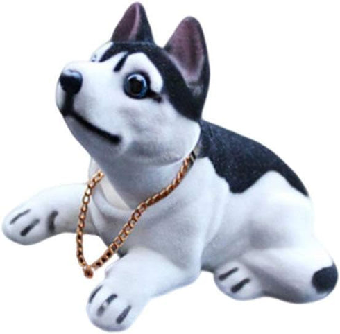 BESPORTBLE Car Decorations Playset with Bobbleheads Puppy Figurine, Shaking Head Dog Auto Interior Decor for Vehicle