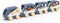 SPEEDY MONKEY Wooden Car Transporter Train Toy Multicolor Engine with Removable Cars