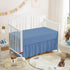 Stoffkontor Mini Crib Ruffle Bed Skirt (24 x 38) with 10 Inch Drop