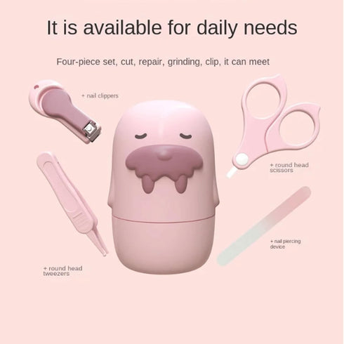 YHQCT Trimmer Children Manicure Kit Newborn Baby Nail Scissor Kid Safe Portable Nail Clipper Tweezer with Box Baby Nail