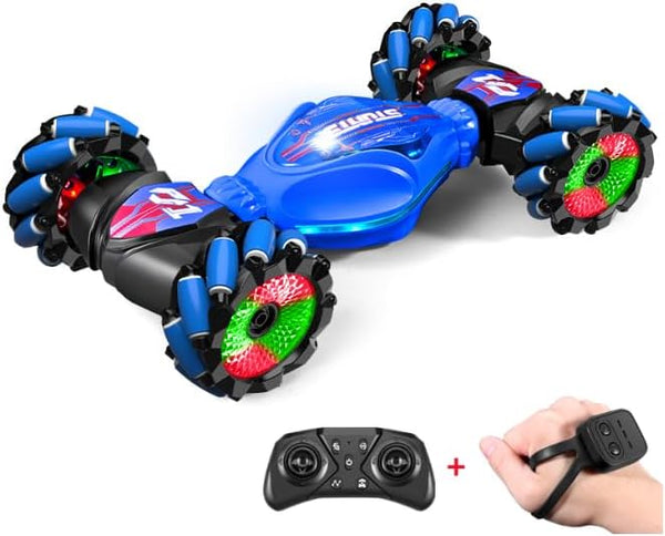 Mucdcnhk 360 Rotating 4WD Remote Control Car, Gesture Sensing RC Stunt Car, 2.4G