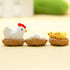 12Pcs Miniature Hen Chicken Family Egg Statues - Garden Decor Ornaments for Outdoor Sculptures